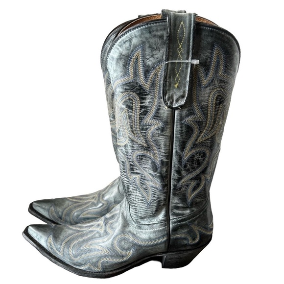 Old Gringo Yippee Kiyay Western Boots Gray Size 6.5 - Picture 1 of 9